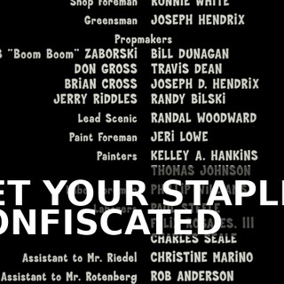♪ GET YOUR STAPLER CONFISCATED ♪