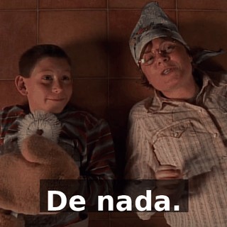 De nada.