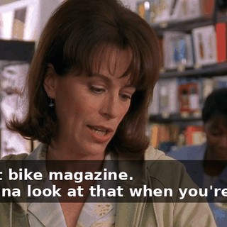 - A dirt bike magazine. - I wanna look at that when you're done.