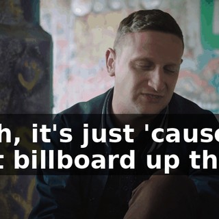 Yeah, it's just 'cause of that billboard up there.