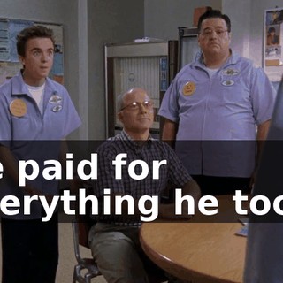 He paid for everything he took.