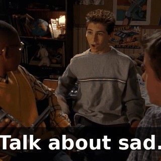 Talk about sad.