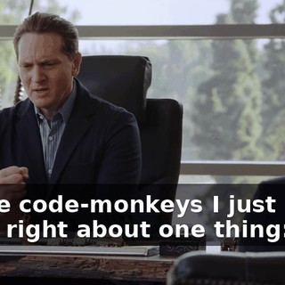 Those code-monkeys I just hired were right about one thing: