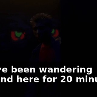 We've been wandering around here for 20 minutes.