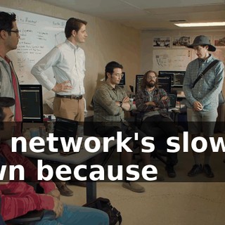 Our network's slowing down because