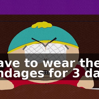 I have to wear these bandages for 3 days.