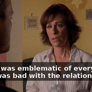 but it was emblematic of everything that was bad with the relationship.