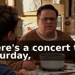 There's a concert this Saturday,