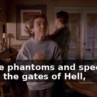 Come phantoms and specters from the gates of Hell,