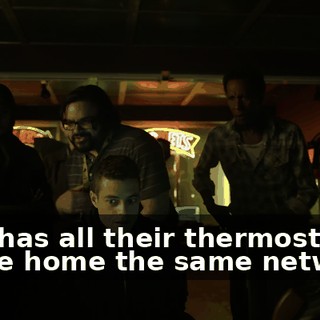 Who has all their thermostats phone home the same network?
