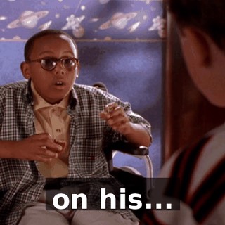 on his...
