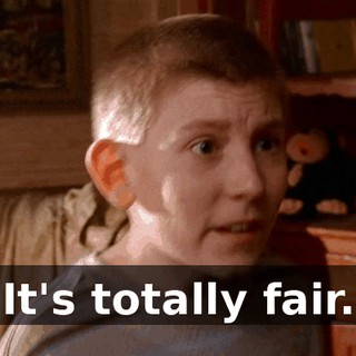 It's totally fair.