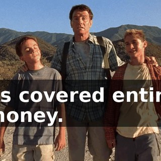 He's covered entirely in honey.