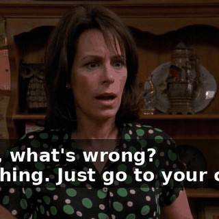 - Hal, what's wrong? - Nothing. Just go to your class.
