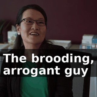 The brooding, arrogant guy