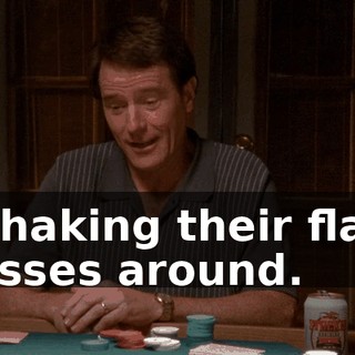 Shaking their flat asses around.