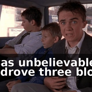It was unbelievable. We drove three blocks