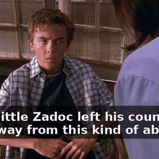 Poor little Zadoc left his country to get away from this kind of abuse!