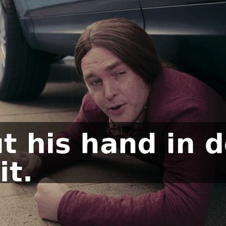 Put his hand in dog shit.