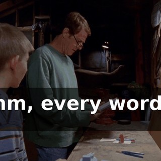 Hmm, every word of it.