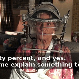 - Thirty percent, and yes. - Let me explain something to you.