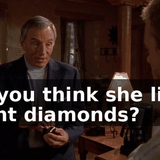 Do you think she likes giant diamonds?