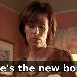 She's the new boss.