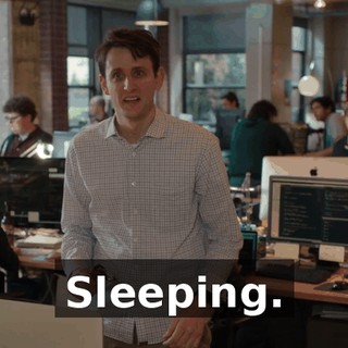 Sleeping.