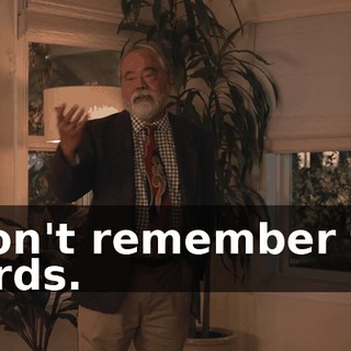I don't remember the words.