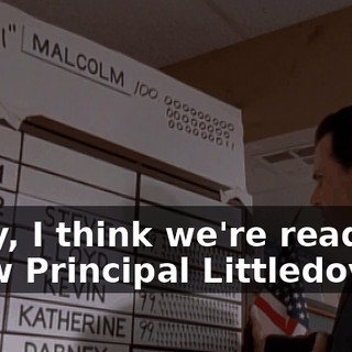 Okay, I think we're ready to show Principal Littledove