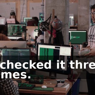 I checked it three times.
