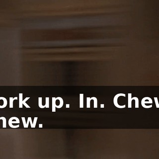Fork up. In. Chew, chew.