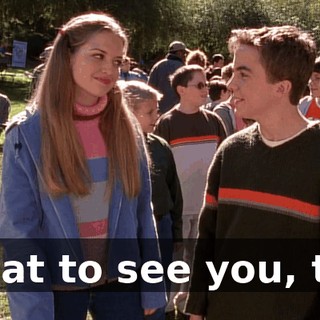 Great to see you, too.