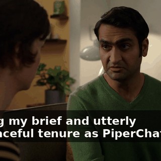 during my brief and utterly disgraceful tenure as PiperChat CEO,