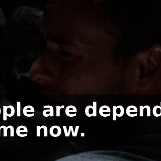 people are depending on me now.