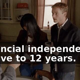 financial independence in five to 12 years.