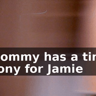 Mommy has a tiny pony for Jamie