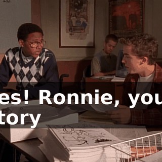 Yes! Ronnie, your story