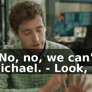 - No, no, we can't, Michael. - Look,