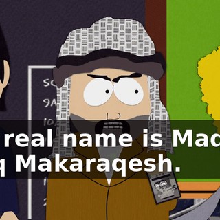 Her real name is Maqesh Alaq Makaraqesh.