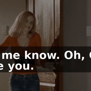 Let me know. Oh, God love you.