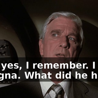 Yes, yes, I remember. I had lasagna. What did he have?