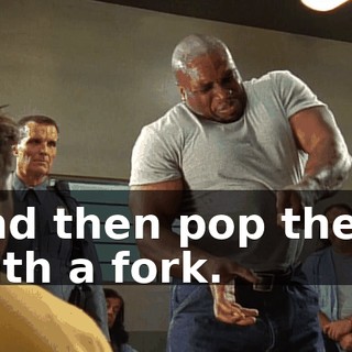 and then pop them with a fork.