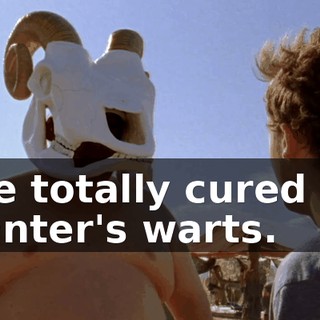 She totally cured my planter's warts.