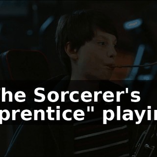 ["The Sorcerer's Apprentice" playing]