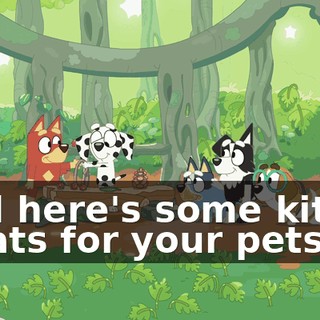 And here's some kitten treats for your pets.