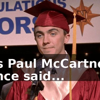 As Paul McCartney once said...