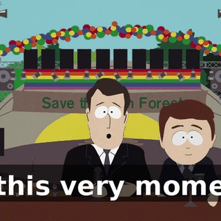 at this very moment.