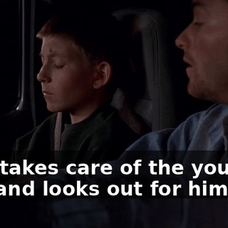 who takes care of the younger one and looks out for him.