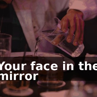 ♪ Your face in the mirror ♪